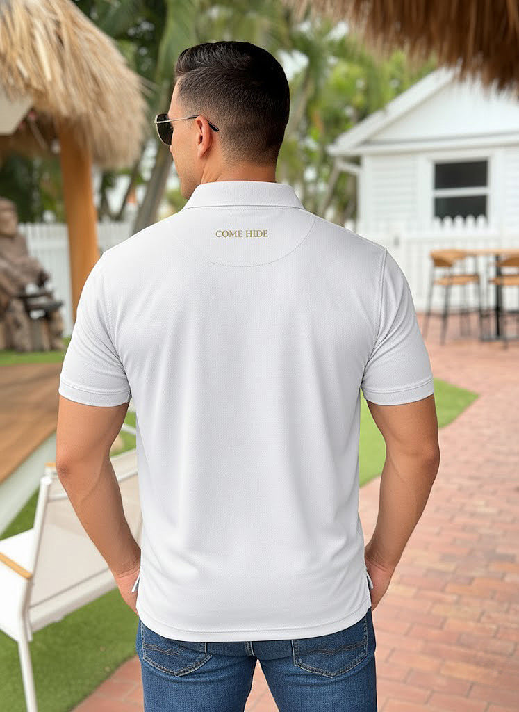 The Key West Hotel Golf Shirt (White)