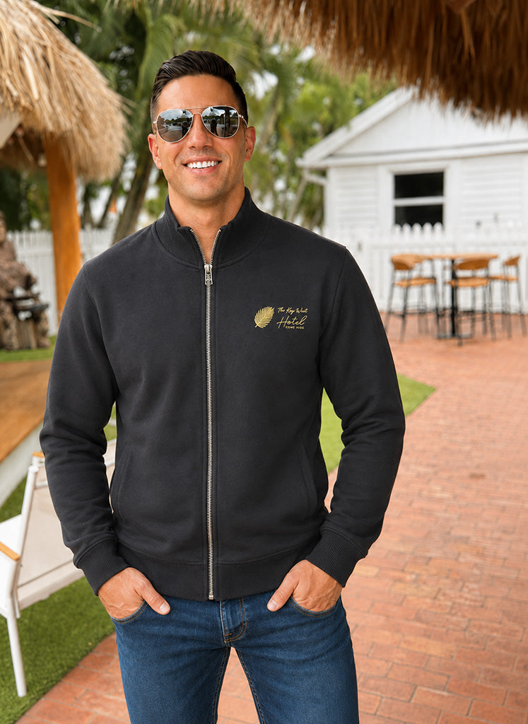 The Bali Men's Zip-Up (Black)