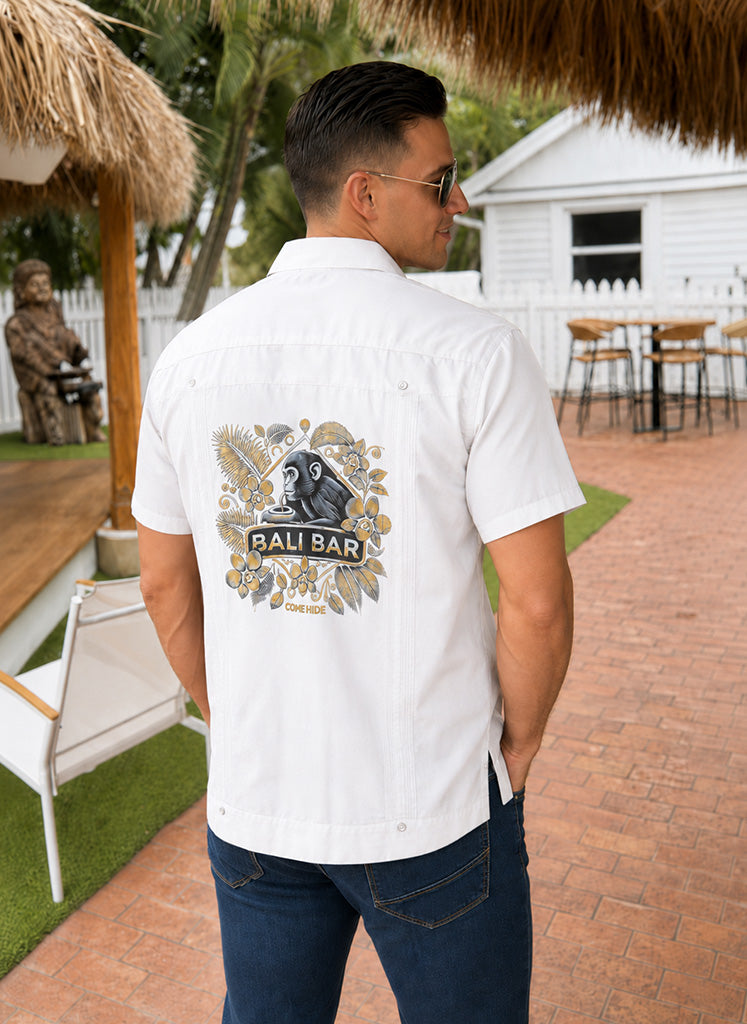 The Bali Bar Cuban Shirt (White)