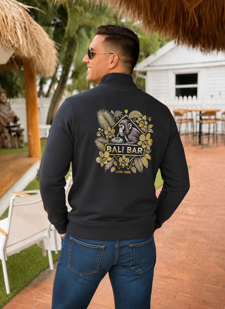 The Bali Men's Zip-Up (Black)