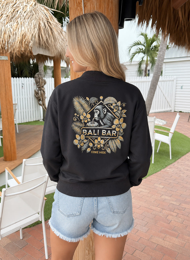 The Bali Women's Zip-Up (Black)